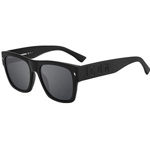 DSQUARED2 ICON ICON 0004/S, herenbril, 003/T4 mat zwart, 55