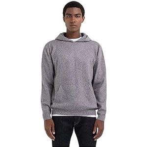 Replay Herenpullover met capuchon, relaxed fit, M06 Medium Grey Melange, L