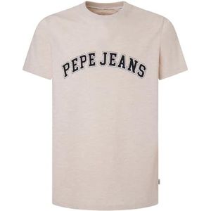Pepe Jeans Clement T-shirt voor heren, Beige (Natuurlijk Beige), L