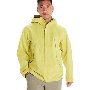 Marmot PreCip Eco Pro Jacket, Waterdicht regenjack, winddichte regenjas, ademend; opvouwbaar hardshell windjack, ideaal voor wandel- en trektochten, Heren, Limelight, M