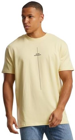 MERCHCODE - Mp0006978 - T-shirt - Zacht Geel - Heavy Oversized