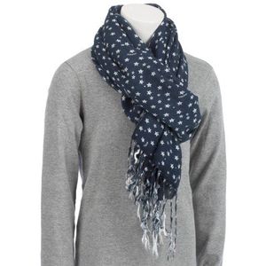 Tommy Hilfiger Star Scarf EX51416508 sjaal, blauw (Mg Blue), Fabrikant: One Size voor meisjes