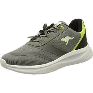 KangaROOS Unisex K-ft Push sneakers, Steel Grey Limetta, 39 EU