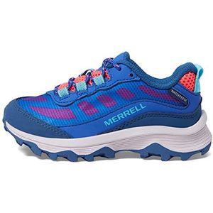 Merrell Unisex Kids Moab Speed Lage WTRPF Wandelschoen, Blauwe Berry Turk, 30 EU