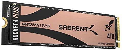 SABRENT - Rocket 4 Plus - NVMe SSD - 4TB - 7100MB/s Lezen, PCIe 4.0, Compatibel met PS5 en PC