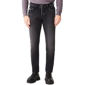 LTB Jeans Heren Servando X D - Taps toelopende pasvorm met lage taille en knoopsluiting in grijs van katoenmix - maat W34L32, grijs, 34W x 32L