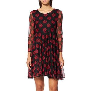 Desigual Girls Vest_Alicia Casual Dress, Zwart, 3/4