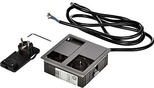 Kopp 939632015 VersaHIT Dual inbouwstopcontact, 16 A, IP54, 3400 W, tin