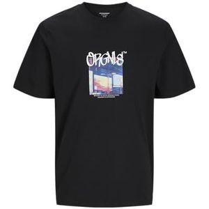 Jack & Jones Jorbushwick Blur Tee Ss Crew Neck, zwart, S
