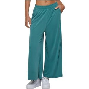 Urban Classics Damesbroek voor dames, modal culotte, brede 3/4-broek voor vrouwen, met elastische band, verkrijgbaar in vele kleuren, maten XS - 5XL, Paleleaf, XL