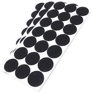 Adsamm® / 128 x zelfklevende viltglijders/Wit/ø 12 mm/Rond