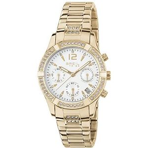 Breil Collectie C'est Chic Movement Only Time - 3 uur kwarts en gedetailleerde sluiting met knopen voor dames, Meerkleurig, Eén maat, Armband