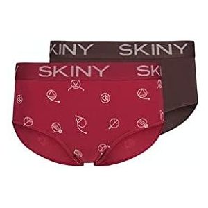 Skiny Dames Every Day in Cotton Multipack Hipster-broekje, Deepred Scope Selection, 38