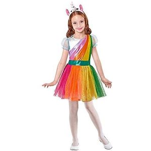 Widmann - Kinderkostuum eenhoorn, jurk, haarband, magical, carnaval, themafeest