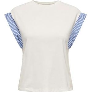 Only - Casual T-shirt - Wit - Katoen - Korte Mouwen