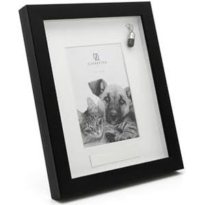Zilverstad - Fotolijst van Memory met ashouder 10 x 15 pp zwart