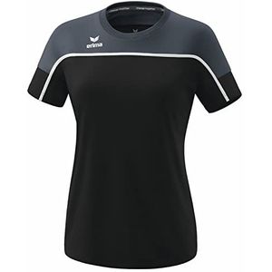ERIMA Change T-Shirt Dames Black Grey-Slate Grey-Wit