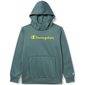 Champion Legacy American Tech B-Storm Fleece sweatshirt met capuchon voor kinderen en jongens, Groen Blg, 15-16 jaar