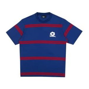 Tealer Stripe Flowers T-shirt, marineblauw, XL uniseks, Marine., XL