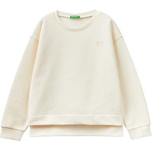 United Colors of Benetton Trainingsshirt voor meisjes en meisjes, crèmewit 0r2, 120 cm
