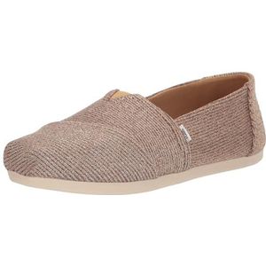 TOMS Alpargata Cloudbound instappers voor dames, Goud Sparkle Gebreid, 36.5 EU