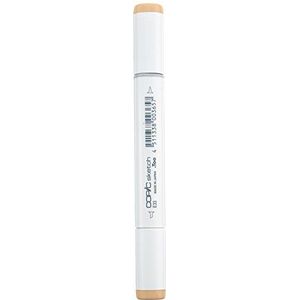 COPIC Sketch Marker type E - 33, zand, professionele brush marker, op alcoholbasis, met één Super Brush punt en één Medium Broad punt