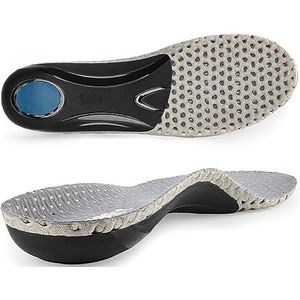 Orthopedische Inlegzolen - Grijs - Hoge Ondersteuning van de Voetboog - Comfort tegen Platte Voeten