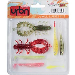 Berkley URBN All Lures Kit, Pack van 8 Soft Baits samengesteld door Berkley's Street Fishing Team, ideaal voor het vangen van baars, snoek en snoekbaars, probeer verschillende tactieken gemakkelijk