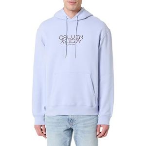 Calvin Klein Heren LS 350FLEECE CALVIN TECH GRAPHIC LV14LE251G, PAARS, M, Paars (Casual Blauw), M