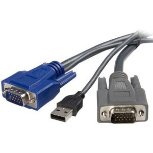 StarTech.com 3m ultradunne 2-in-1 USB VGA KVM-kabel