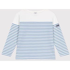 Petit Bateau Zeemann kinderen en jongeren, Wit/Blauw, 8 jaar