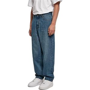 Urban Classics Heren 90's jeans, herenjeans, verkrijgbaar in vele verschillende kleuren, maten 30-44, Middeepblue, 30