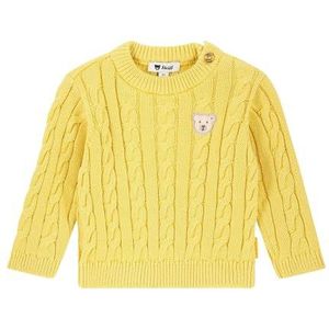 Steiff Pullover EU maat 56 crème goud, trui met lange mouwen, kindertrui, warm en comfortabel, wasmachinebestendig, Crèam goud., 56