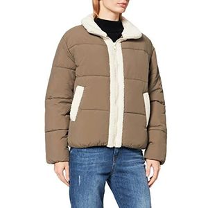 Vero Moda VMCHAT Short JACKET GA Jas, Bungee Cord/Detail:Oatmeal Teddy, M