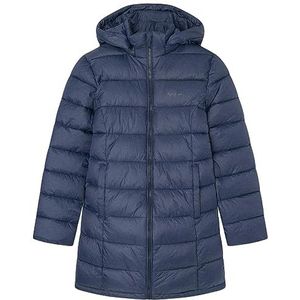 Pepe Jeans Simone Long Jacket voor meisjes, Blauw (Dulwich), 12 Jaren