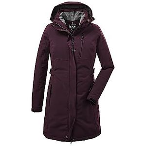 killtec Dames Functionele parka/parka met afritsbare capuchon KOW 165 WMN PRK, dark plum, 36, 37726-000