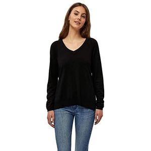Peppercorn Tana V-hals gebreide trui met lange mouwen | zwarte truien voor dames VK | lente dames truien | maat XS