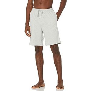 Amazon Essentials Heren 9"" gebreide pyjama kort (verkrijgbaar in groot en lang), lichtgrijs heather, medium