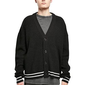 Urban Classics Sportieve Boxy Cardigan Trui voor heren, Zwart, L