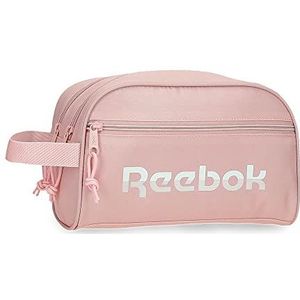 Reebok Glen Toilettas, twee vakken, aanpasbaar, roze, 26 x 16 x 12 cm, polyester, Roze, Neceser Dos Compartimentos Adaptable, Toilettas met twee vakken aanpasbaar