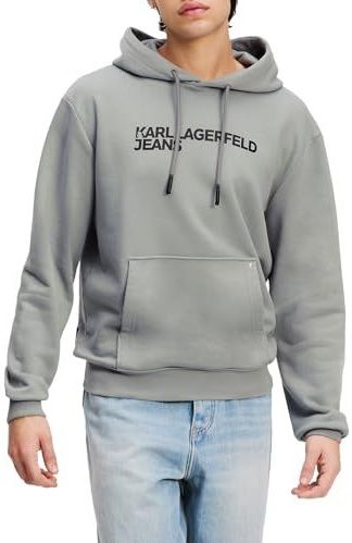 Karl Lagerfeld - Essential Logo - Hoodie - Grijs - Regular Fit