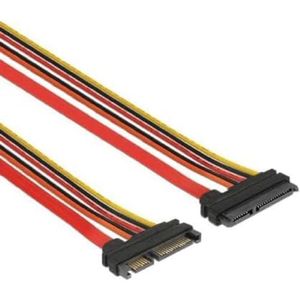 Delock Verlengkabel SATA 6 Gb/s 22 pin stekker > SATA 22 pin aansluiting (3,3 V + 5 V + 12 V) 30 cm