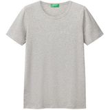 T-shirt - Mélange - Jersey - Ronde Hals - Kwartmouw