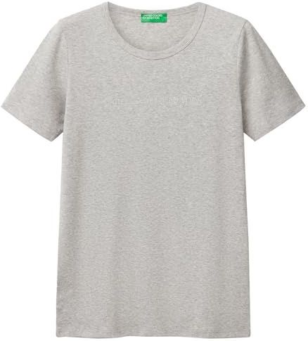 T-shirt - Mélange - Jersey - Ronde Hals - Kwartmouw