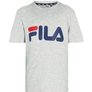 FILA Unisex Baia Mare Classic Logo T-Shirt, lichtgrijs gem., 122/128 cm