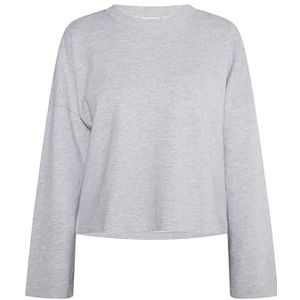 WATLEY Oversized sweattrui voor dames, grijs melange, XL