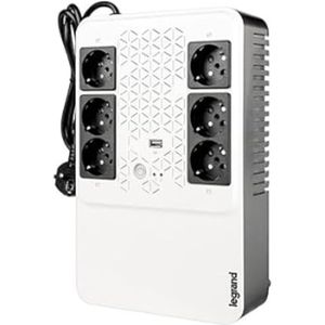LEGRAND - Keor Multiplug - Ononderbroken Stroomvoorziening - Zwart - 600 VA - 6 Uitgangen