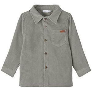 NAME IT Jongens NMMBERALLE LS Overhemd hemd, dried sage, 92, Dried Sage, 92 cm