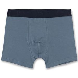 Sanetta Teens jongensonderbroek, shorts, geweven band, katoen, Bluestone, 140 cm