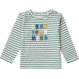 Noppies Baby Baby-jongens T-shirt Tyro lange mouwen gestreept T-shirt, Dark Forest - N108, 50 cm